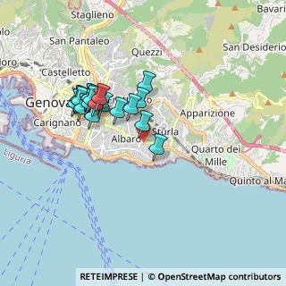 Mappa Via Mario Galli, 16146 Genova GE, Italia (1.6245)
