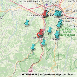 Mappa Via Bertacchi Arrigo, 40037 Sasso Marconi BO, Italia (7.63111)