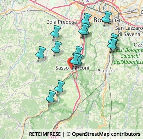 Mappa Sasso Marconi, 40037 Sasso Marconi BO, Italia (6.84067)