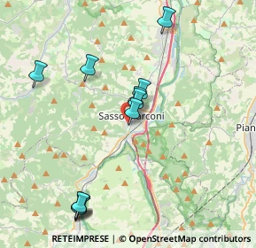 Mappa Sasso Marconi, 40037 Sasso Marconi BO, Italia (4.12455)