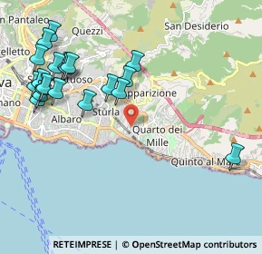 Mappa Via S. Gerolamo di Quarto, 16147 Genova GE, Italia (2.4695)