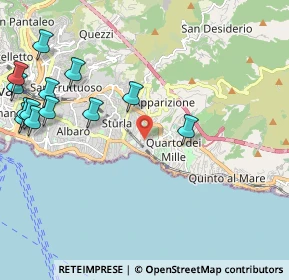Mappa Via S. Gerolamo di Quarto, 16147 Genova GE, Italia (2.77231)