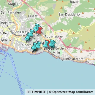 Mappa Via S. Gerolamo di Quarto, 16147 Genova GE, Italia (1.30077)