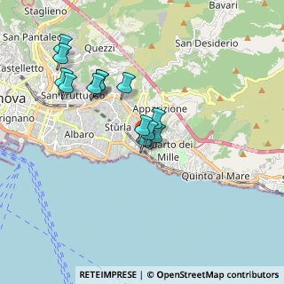 Mappa Via S. Gerolamo di Quarto, 16147 Genova GE, Italia (1.64308)