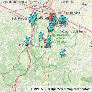 Mappa Via dell'Artigianato, 40065 Pianoro BO, Italia (7.49789)