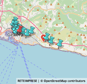 Mappa Via Stefano Prasca, 16148 Genova GE, Italia (4.51421)