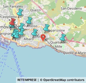 Mappa Piazza Cadevilla, 16131 Genova GE, Italia (2.30538)