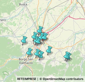 Mappa Plant 1: Via Castelletto Stura, 12100 Cuneo CN, Italia (5.58154)