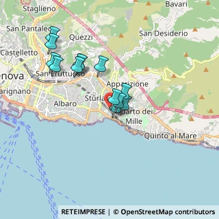 Mappa Passo Sante Sanguineti, 16147 Genova GE, Italia (1.60154)