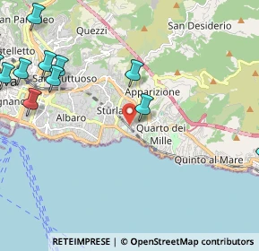 Mappa Passo Sante Sanguineti, 16147 Genova GE, Italia (3.30308)