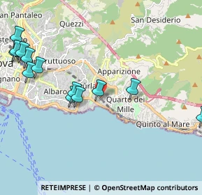 Mappa Passo Sante Sanguineti, 16147 Genova GE, Italia (2.65929)