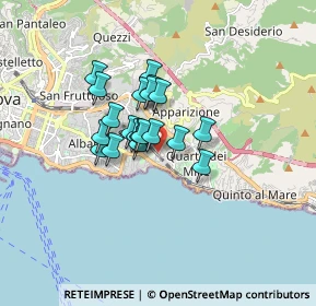 Mappa Passo Sante Sanguineti, 16147 Genova GE, Italia (1.098)