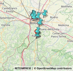 Mappa Via dell'Artigiano, 40065 Pianoro BO, Italia (10.7975)