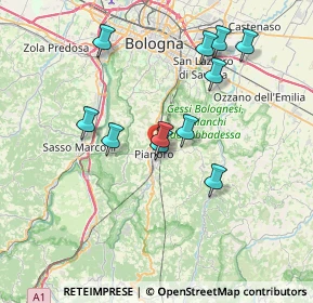 Mappa Via dell'Artigiano, 40065 Pianoro BO, Italia (6.89273)