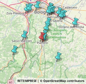 Mappa Via dell'Artigiano, 40065 Pianoro BO, Italia (8.5505)