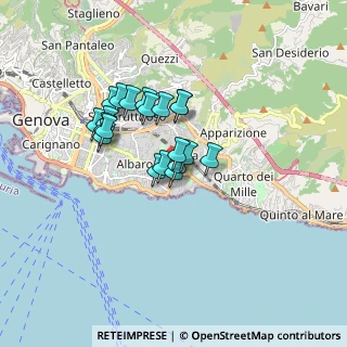Mappa Caprera, 16146 Genova GE, Italia (1.2825)