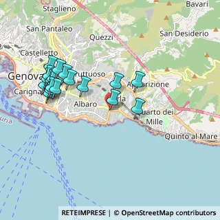 Mappa Caprera, 16146 Genova GE, Italia (2.03333)