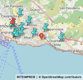 Mappa Via Pelio, 16147 Genova GE, Italia (2.25154)