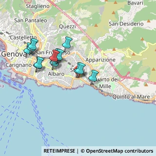 Mappa Via Pelio, 16147 Genova GE, Italia (1.70667)