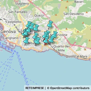Mappa Via Caprera, 16147 Genova GE, Italia (1.37176)