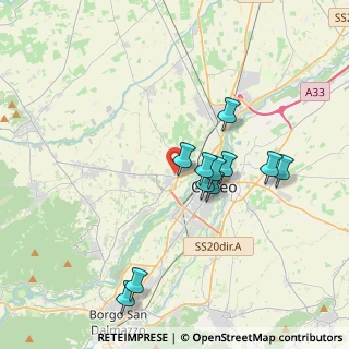 Mappa Via Valle Maira, 12100 Cuneo CN, Italia (3.38727)