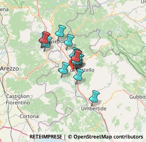 Mappa Via Alice Hallgarten, 06012 Città di Castello PG, Italia (8.3775)