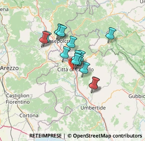 Mappa Via Alice Hallgarten, 06012 Città di Castello PG, Italia (10.008)