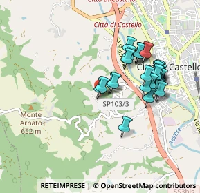 Mappa Via Alice Hallgarten, 06012 Città di Castello PG, Italia (0.9)