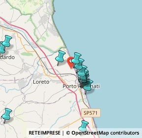 Mappa Viale Cristoforo Colombo, 62017 Porto Recanati MC, Italia (3.72857)