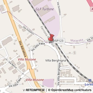 Mappa Via Scossicci, 66b, 60025 Loreto, Ancona (Marche)