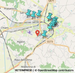 Mappa Via Eugenio Montale, 52100 Arezzo AR, Italia (1.80167)