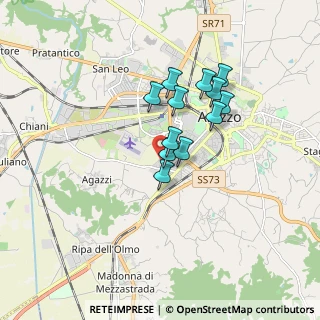 Mappa Via Eugenio Montale, 52100 Arezzo AR, Italia (1.3325)