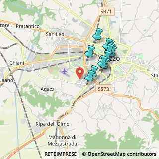 Mappa Via Eugenio Montale, 52100 Arezzo AR, Italia (1.53167)