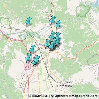 Mappa Via Eugenio Montale, 52100 Arezzo AR, Italia (4.7725)