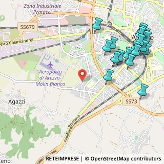 Mappa Via Eugenio Montale, 52100 Arezzo AR, Italia (1.4445)