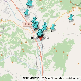 Mappa Viale V. E. Orlando, 06018 Città di Castello PG, Italia (2.918)