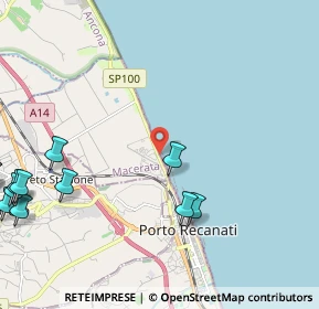 Mappa SP Numana-Scossicci-Porto Recanati, 62017 Porto Recanati MC, Italia (3.48857)