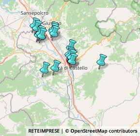 Mappa Via del Monte, 06012 Città di Castello PG, Italia (6.35235)