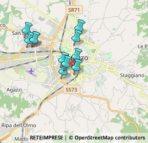 Mappa Via Ombrone, 52100 Arezzo AR, Italia (1.57364)