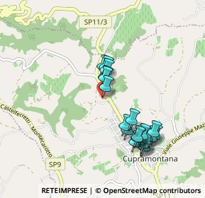 Mappa Via San Giovanni, 60034 Cupramontana AN, Italia (0.9075)