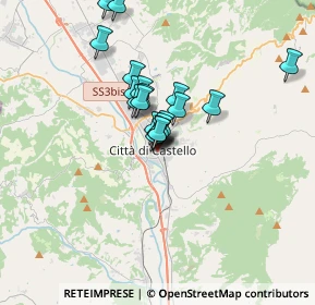 Mappa Viale V.Veneto, 06012 Città di Castello PG, Italia (2.518)