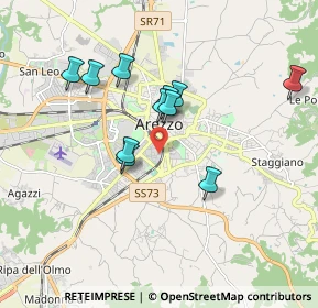 Mappa Via Marcantonio Cesti, 52100 Arezzo AR, Italia (1.61727)