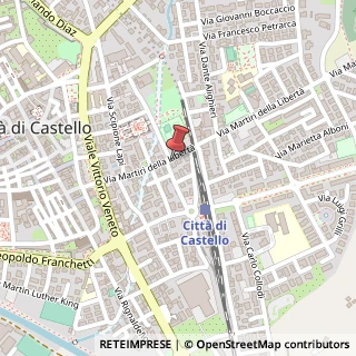 Mappa Via Martiri della Libertà, 43, 06012 Città di Castello, Perugia (Umbria)
