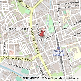 Mappa Via Martiri della Libertà, 6, 06012 Città di Castello, Perugia (Umbria)