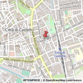 Mappa Via Martiri della Libertà, 10, 06012 Città di Castello, Perugia (Umbria)