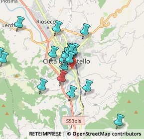 Mappa Viale Vittorio Emanuele Orlando, 06012 Città di Castello PG, Italia (1.8305)