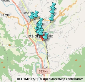 Mappa Viale Vittorio Emanuele Orlando, 06012 Città di Castello PG, Italia (1.32615)