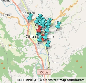 Mappa Viale Vittorio Emanuele Orlando, 06012 Città di Castello PG, Italia (1.11765)