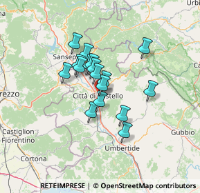 Mappa Via Vittorio Alfieri, 06012 Città di Castello PG, Italia (9.66824)