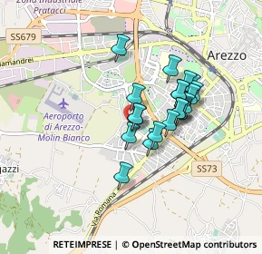 Mappa Via Vittorio Alfieri, 52100 Arezzo AR, Italia (0.6525)